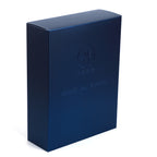 Closed navy blue TEEB Oud Al Khas gift box