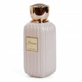 Lunosa Eau de Parfum cream ribbed bottle with a gold cap and label